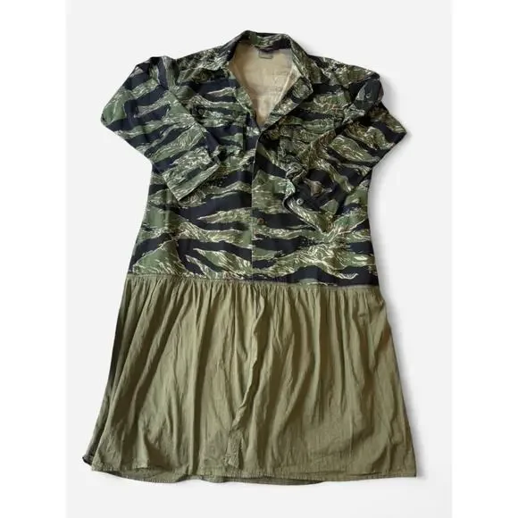 TRU-SPEC Women Shirt Dress Large Regular Camouflage Cotton - Picture 1 of 8